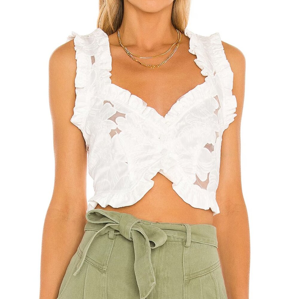 For Love & Lemons Evelyn Crop Top